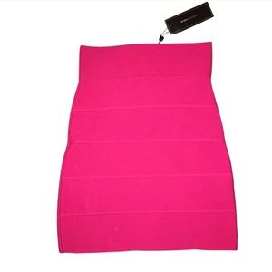 BCBG MAXAZRIA bandage hot pink mini skirt